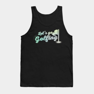 Golf Lovers ~ Let's go golfing Bright Tank Top